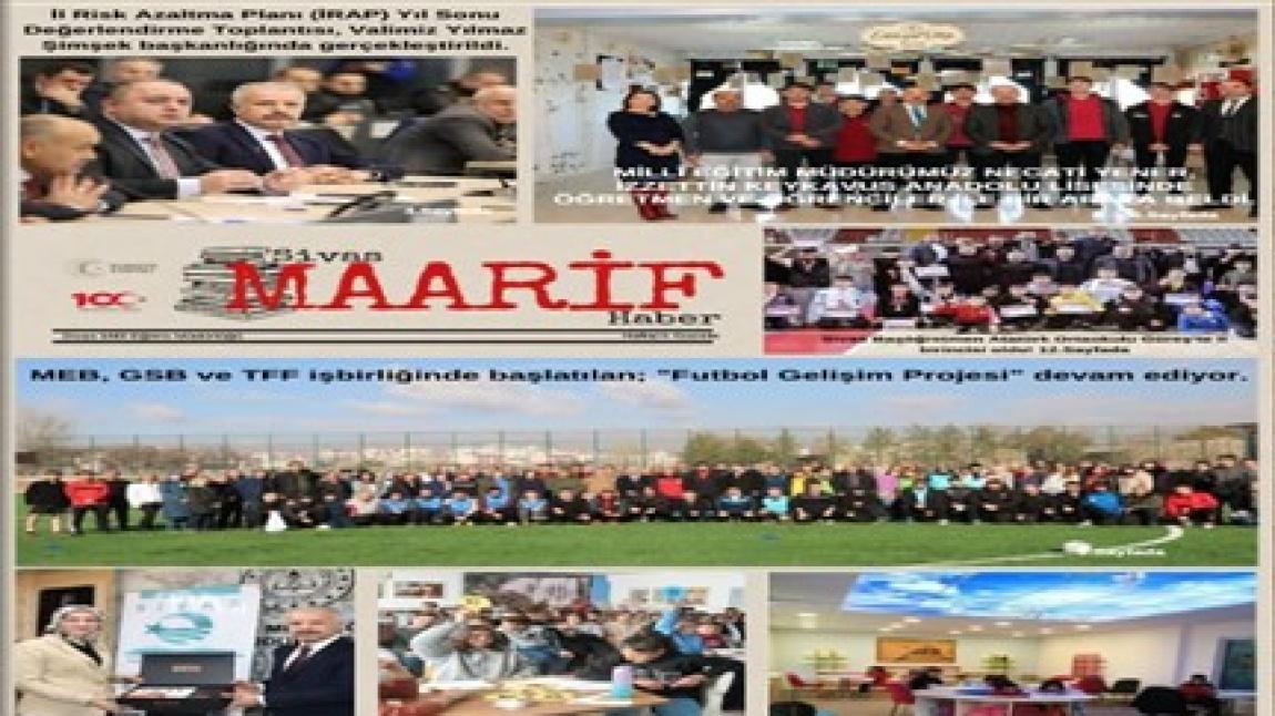 Sivas Maarif Haber Haftalık Gazetemiz